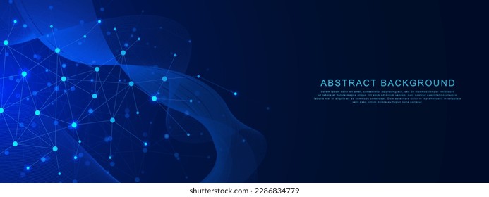 Estructura molecular para la investigación de antecedentes médicos. Concepto de molécula, ADN, genética, genoma, ciencia, tecnología y diseño científico. Ilustración vectorial.