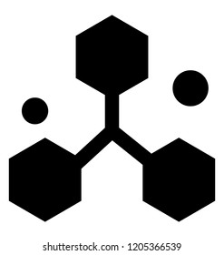 
Molecular structure is a science icon
