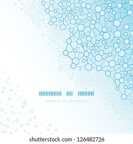 Molecular structure scientific square template background