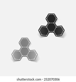 molecular structure, sticker