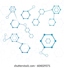 Molecular Structure Molecular Structural Coding Vector Stock Vector ...