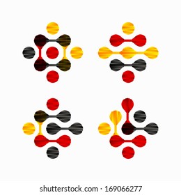 molecular structure, symbol