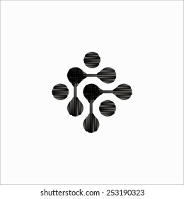 molecular structure, symbol