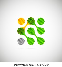 molecular structure, symbol