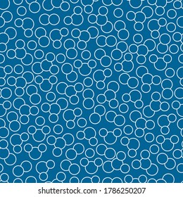 Molecular structure thin line style seamless vector pattern
