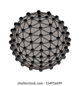 Molecular structure vector illustration.