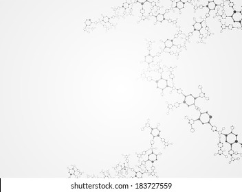 Molecular structures  vector
