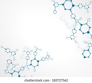 Molecular structures  vector