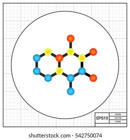 Molecular Structures Vector Icon