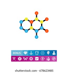 Molecular Structures Vector Icon