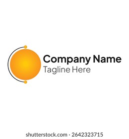 Molecular technology circle logo template for business and company