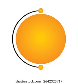 Molecular technology circle logo template for business and company