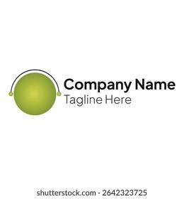 Molecular technology circle logo template for business and company