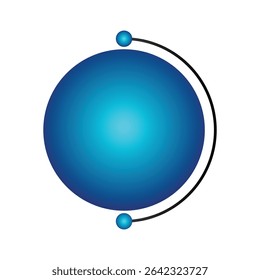 Molecular technology circle logo template for business and company