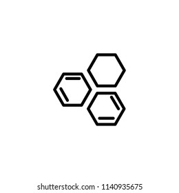 Molecular vector icon