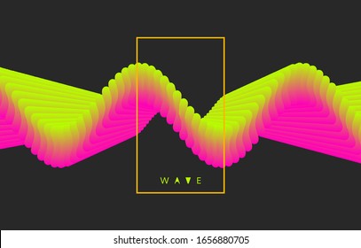 Molecular wave. Abstract background with dynamic particles. Layer of cells. Connection structure. 3d vector illustration for science or medical.