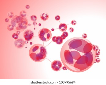 molecule abstract background