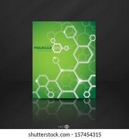 Molecule Abstract Banner.  Vector Illustration. Eps 10.