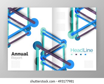 Molecule annual report. Vector abstract background
