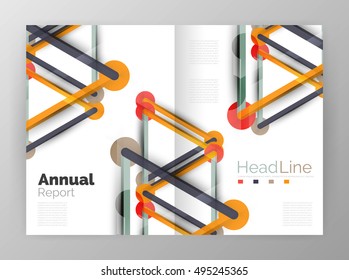 Molecule annual report. Vector abstract background