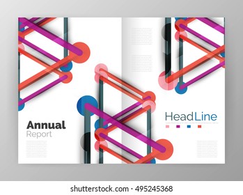 Molecule annual report. Vector abstract background