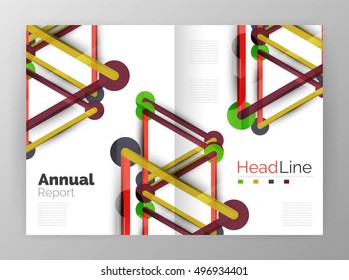 Molecule annual report. Vector abstract background