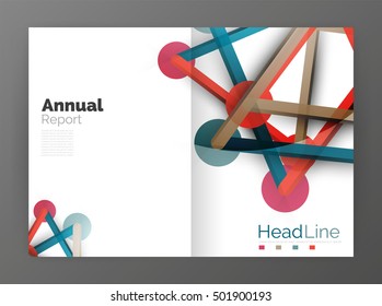 Molecule annual report. Vector abstract background