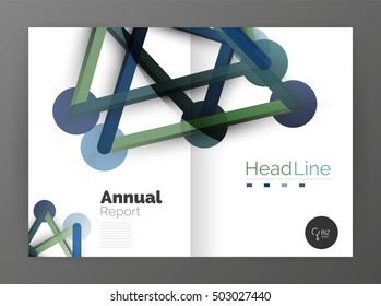 Molecule annual report. Vector abstract background