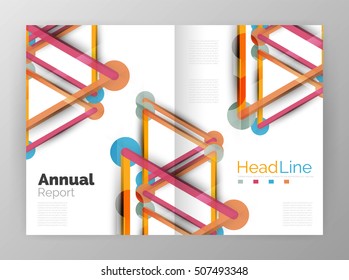 Molecule annual report. Vector abstract background