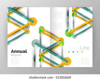 Molecule annual report. Vector abstract background