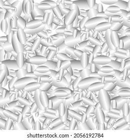 Molecule, atom and cell vector pattern. Sizes of shaded ovals design for background and paper