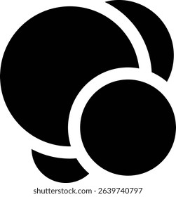 Molecule and Atom Design in Minimalist Style. chemistry bonding icon