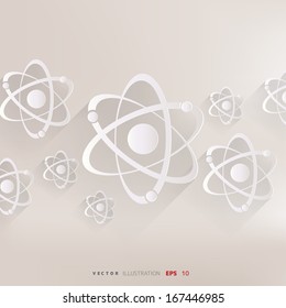 Molecule, atom icon