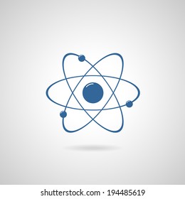 Molecule atom icon vector illustration 