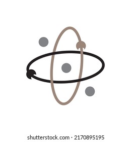 Símbolo molécula plantilla de logotipo de átomo ilustración de icono vectorial