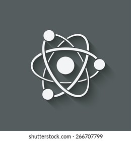 molecule atom symbol - vector illustration. eps 10