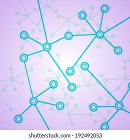 Molecule background, colorful illustration, digital composition.