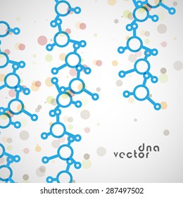 Molecule background colorful illustration - digital composition.