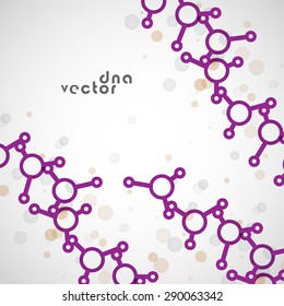 Molecule background colorful illustration - digital composition.