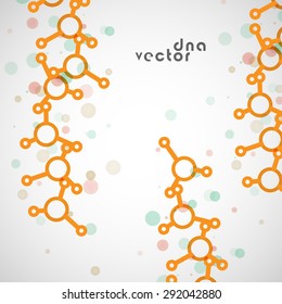 Molecule background colorful illustration - digital composition.