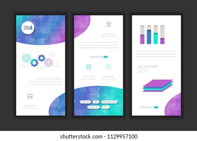 Molecule Background DNA page template.