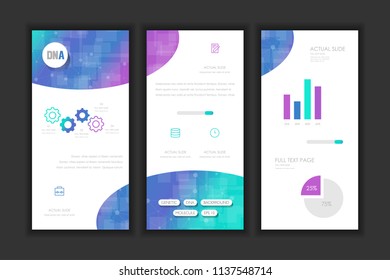Molecule Background DNA page template.