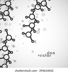 Molecule background illustration - digital composition.