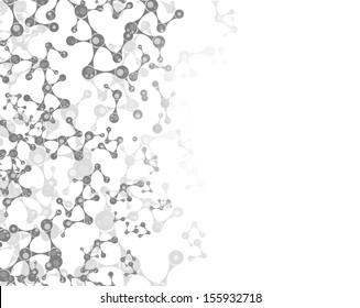 Molecule background vector