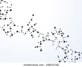 Molecule background Vector 