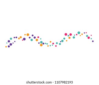 molecule background vector icon template