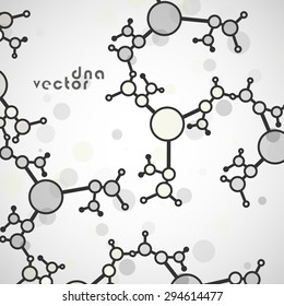 Molecule background vector illustration - digital composition.
