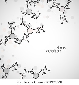 Molecule background vector illustration - digital composition.