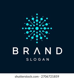 Molecule Bio Technology or DNA Logo Design Icon Template Vector