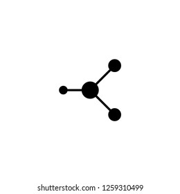 molecule black icon